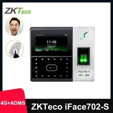 ZKTeco iFace702-S 4G ADMS Facial Fingerprint Recognition Attendance Machine