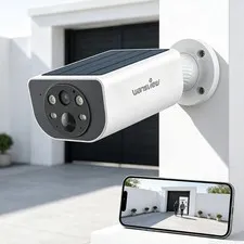 Wansview Security Cameras Wireless Outdoor Solar Panel 2K Outside Surveillance