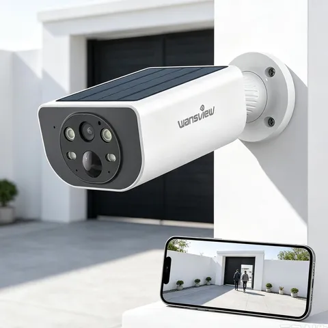 Wansview Security Cameras Wireless Outdoor Solar Panel 2K Outside Surveillance