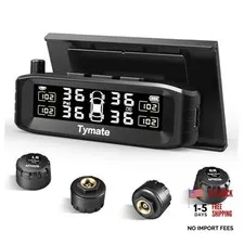 TM8 Tire Pressure Monitoring System, Wireless Solar TPMS with 4 External