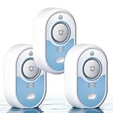 VETOUCH Water Leak Detector with Loud Alarm, 100dB Siren & LED Flash, Water S...