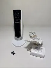 Panasonic HomeHawk KX-HNC800 Indoor HD Security Camera White 16GB SD