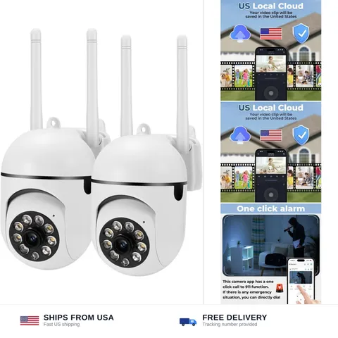 Security Camera Wired,2.4G/5G Indoor Outdoor Wireless Cameras for Home Securi...