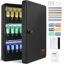 VEVOR 48-Key Cabinet, Key Safe with Combination & Key Lock, Digital Security Sto