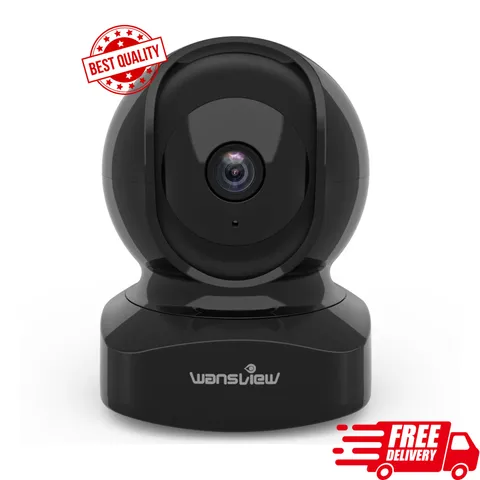wansview 2K Indoor/Pet Cameras for Home Security, 2.4G WiFi Only, Q5 3MP B
