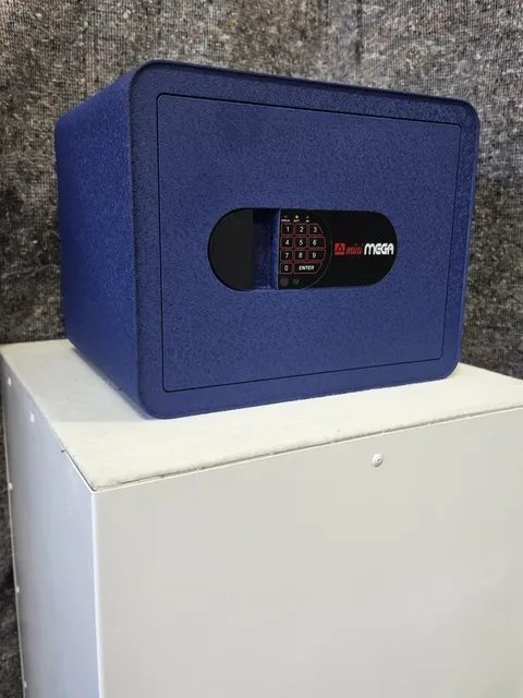 Premium Home / Office Safe — Steel Digital Combination Lock Security, Blue