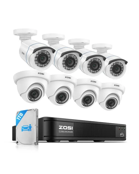 3K Lite Home Security Camera System with AI Human Vehicle Detection, H.265+ 8...