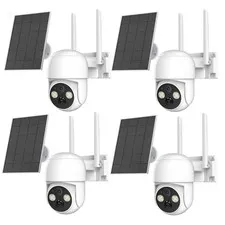 Wireless Solar Camera 4MP Outdoor Solar Battery Security Camera WiFi Smart Home