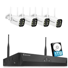5MP Wireless Security Camera System CCTV Outdoor Wifi 10CH NVR 1TB IP Night