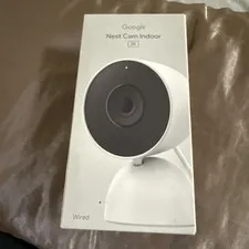 Google Nest Cam Indoor Wired (3rd Gen) 2k Security Camera 2025 Snow