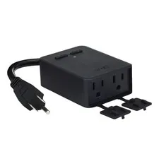 Wyze Plug Outdoor Dual Outlets Energy Monitoring IP64 WiFi Smart Plug Black