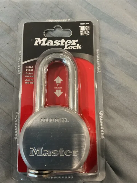 Master Lock 930DLHPF High Security Steel Padlock Boron Alloy Shackle 51mm