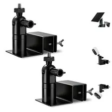 Security Camera Mount Bracket, 360° Adjustable Gutter Mount for Cameras