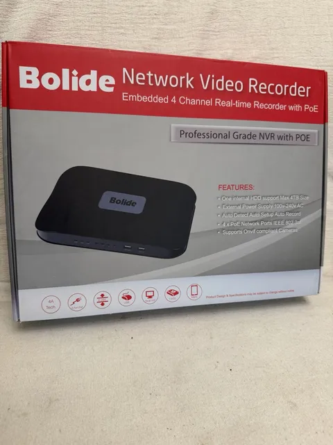 Bolide BN-NVR/M4POE, a professional-grade 4-channel Network Video Recorder NEW