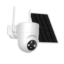 Solar Camera Outdoor Wireless, 2K Color Night Vision, WiFi Camera 1 Pack White