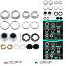 2 Sets 3500lb Trailer Bearing Kit L68149 L44649 Trailer Axle Kit,Boat Trailer...