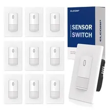 Occupancy Wall Switch, PIR Motion Activated, Single Pole