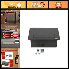 In-Ground Fireproof Hidden Security Floor Safe - Key Lock Vault for Home, Cash,