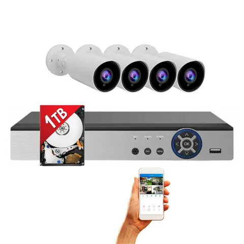 Evertech 8 Channel HD Indoor Outdoor Security Camera System Easy 1TB HDD