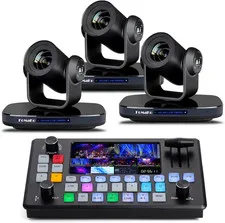 20X Optical Zoom PTZ Camera, 1080P 60Fps AI Auto-Tracking with Intelligent Auto