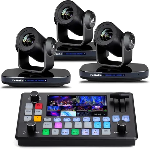 20X Optical Zoom PTZ Camera, 1080P 60Fps AI Auto-Tracking with Intelligent Auto