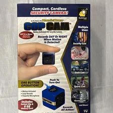 Atomic Beam Cop Cam Wireless Motion HD 720p Night Vision Audio, 8GB Blue