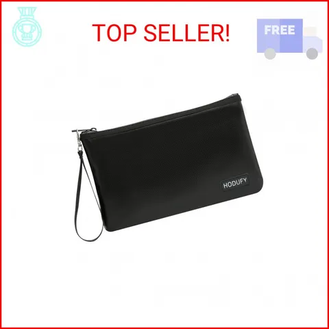 Fireproof Money Bag (2000℉), Fireproof Document Bags, Bank Cash Bag with Zipper