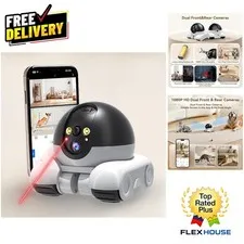 Versatile 2-Way Talk Indoor Security Bot with AI Detection & Night Vision