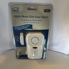 SABRE HS-EDA Door Alarm 120 dB Siren, Entry/Exit Delay, Chime, White