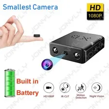 HD Mini Camera Motion Detection Night Vision Card Recording Home Security Cam
