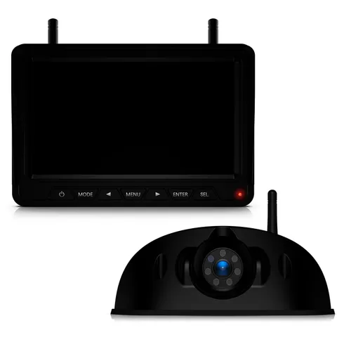 Fookoo HD 1080P 7" Wireless RV Backup Camera System for 1-Cam, Black