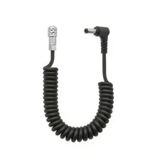 BMPCC 4K 6K Pro To DC Male 5.5x2.5mm Coiled Power Cable Weipu SF6 2 Pin 59in