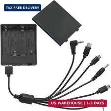 Universal Safe Emergency External Power Box 6 Connector Universal Port 4 AA 6V A