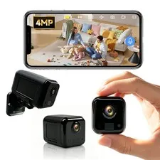 4MP Mini Wireless Indoor, Cloud Storage, Small Cameras for Home , 2.4G/5G WiF...