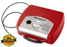 SentrySafe Red Electronic Travel Safe