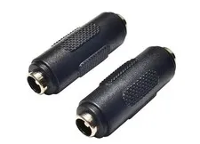 SHANFEILU DC 5.5mm x 2.1mm Female to Power Jack Connector Black