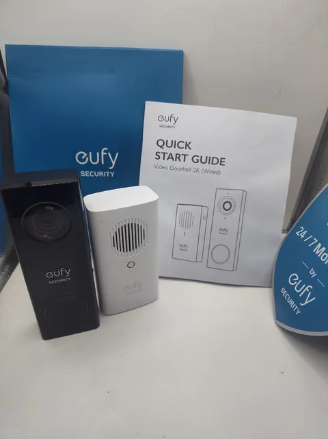 eufy Security Video Doorbell 2K Wired Model T8200 - HD Camera & Chime Included