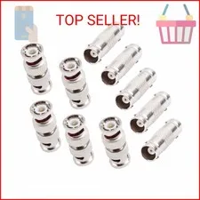 AIMHDUTY BNC Coupler Female to Female Connector 5-Pack and BNC Male to Male Adap