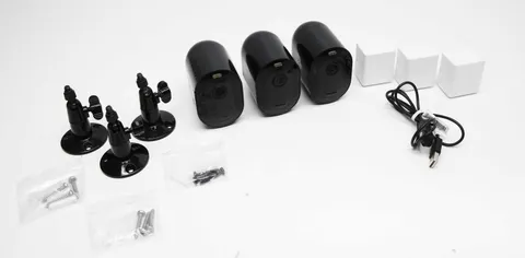 Arlo Pro 4 Spotlight Wireless Security Cameras VMC4350B 3-Pack - Black