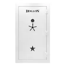 Hollon RG‑42E Republic Gun Safe White 42 Gun 120 Min Fire S&G Electronic Lock