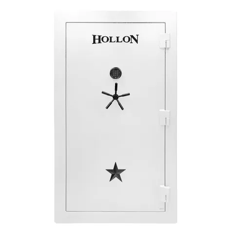 Hollon RG‑42E Republic Gun Safe White 42 Gun 120 Min Fire S&G Electronic Lock