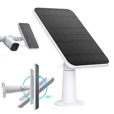 4W Waterproof Solar Panel Wall Mount with 9.8ft Cable for Security Cam E/2C/2Pro