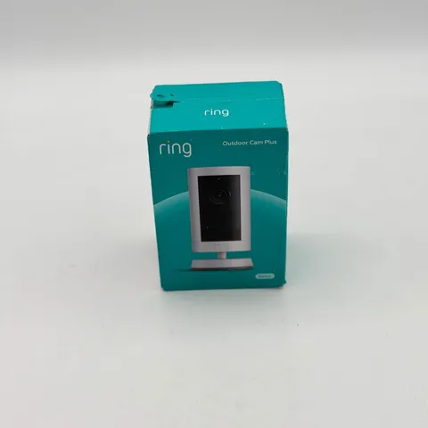 Ring Outdoor Cam Plus 2K Smart Security Camera Battery White - NEW