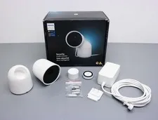 Philips Hue 581736 Wired Security Camera with Desktop Stand - White
