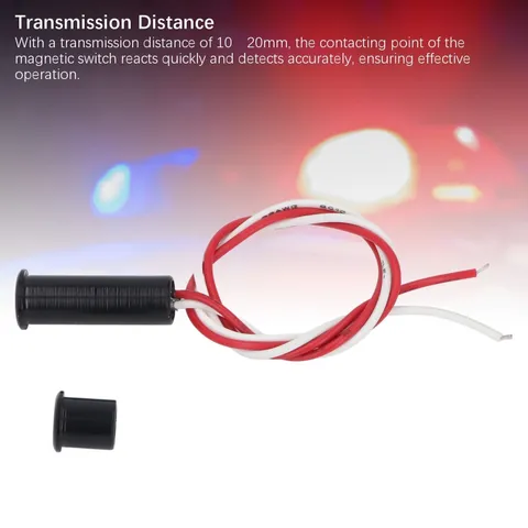 2 Sets Magnetic Reed Switch DC12 to 24V NC Wired Door Window Sensor for Home
