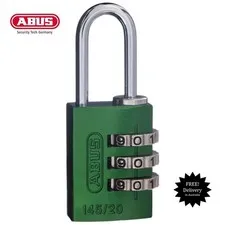 ABUS Padlock 20mm - Resettable Combination Padlocks-GREEN-Free Post-14520GRN