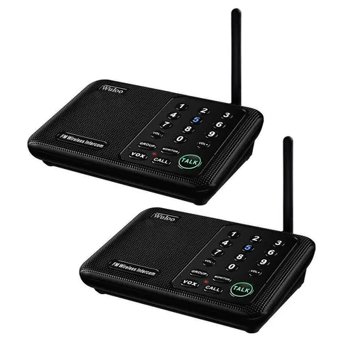 Wuloo Intercoms Wireless for Home 1 Mile (5280 Feet) Range 10 - Channel, Wire...