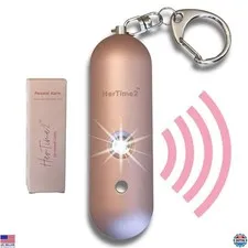 Personal Safety Alarm Keychain - Waterproof, Loud Siren & Strobe Light - Gift