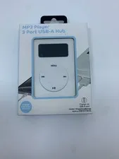 NIB MP3 PLAYER 3 PORT USB-A HUB.