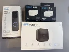 Blink Outdoor 3rd Gen Security Camera Kit Video DoorBell Alexa Amazon Smart Plug